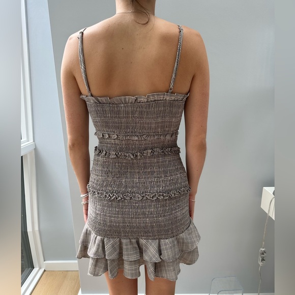 Plaid Tightie Eye Of the Needle Mini Dress - Picture 3 of 5